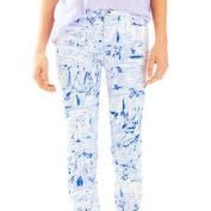 NWT. Lilly Pulitzer 29" Kelly ankle size 12